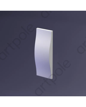 3d панель Artpole Stream Platinum Гипс с виниловым покрытием 330-537*130*35-40 мм