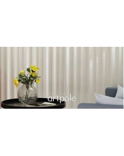 3D панель Artpole Wave Platinum Гипс с виниловым покрытием 600*600*41 мм-foto5