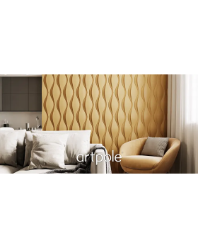 3d панель Artpole Dove Platinum Гипс с виниловым покрытием 400*160*35 мм-foto3