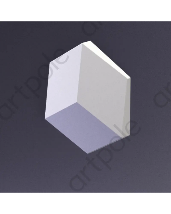 3d панель Artpole Cube Platinum Гипс с виниловым покрытием 200*173*29-35 мм