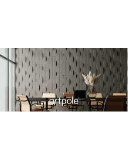 3d панель Artpole Stream Elementary Гипс 330-537*35-40*130 мм-foto8