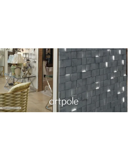 3d панель Artpole Tetris Platinum Гипс c виниловым покрытием 120*120*13-33 мм-foto10