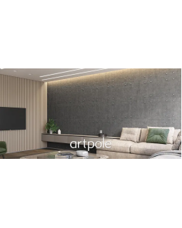 3d панель Loft Artpole Гипс 600*600*16 мм-foto2