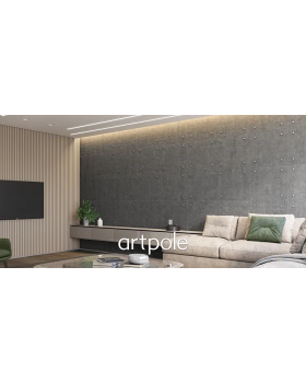 3d панель Loft Artpole Гипс 600*600*16 мм-foto2