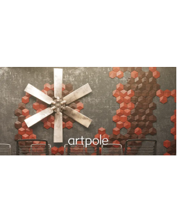 3d панель Artpole Cube Platinum Гипс с виниловым покрытием 200*173*29-35 мм-foto5
