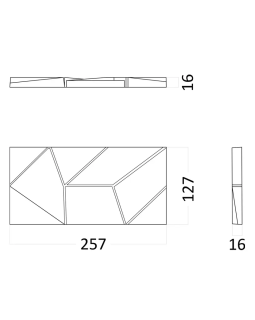 3d панель Artpole Origami Elementary Гипс-foto2