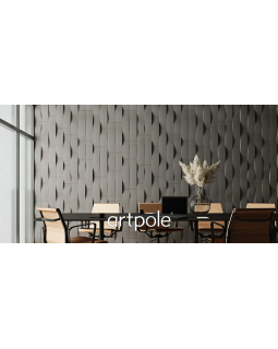 3d панель Artpole Stream Platinum Гипс с виниловым покрытием 330-537*130*35-40 мм-foto3
