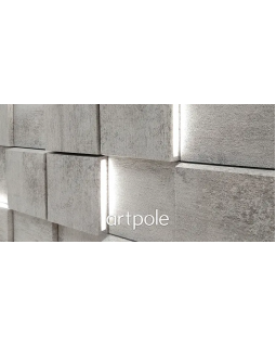 3d панель Artpole Tetris Platinum Гипс c виниловым покрытием 120*120*13-33 мм-foto11