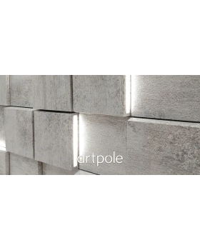 3d панель Artpole Tetris Platinum Гипс c виниловым покрытием 120*120*13-33 мм-foto11