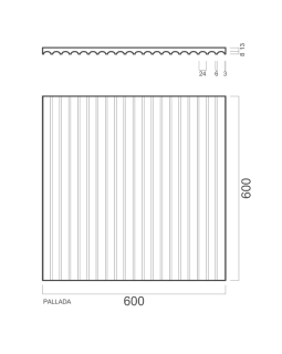 3D панель Artpole Pallada 1-4 Гипс 600*600*21 мм-foto2