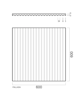 3D панель Artpole Pallada 1-4 Гипс 600*600*21 мм-foto2