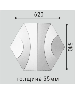 Стеновая панель Bello Deco СП 18 Полистирол 620*540*65 мм-foto2