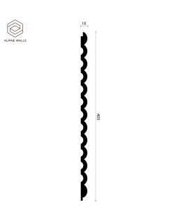 Стеновая панель Alpine Walls LineArt ECO5103 Полиуретан 2900*405*16 мм-foto2