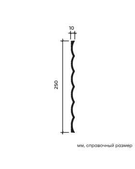 Декоративная панель Европласт U.6.59.103 Пенополистирол 2000-2800*250*10 мм-foto2