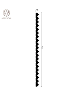 Стеновая панель Alpine Walls LineArt ECO8103 Полиуретан 2900*400*18 мм-foto2