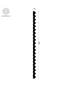 Стеновая панель Alpine Walls LineArt ECO8103 Полиуретан 2900*400*18 мм-foto2