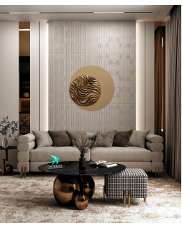 Декоративная панель Decoplume Wave Композитный полимер 300*100*10 мм-foto3