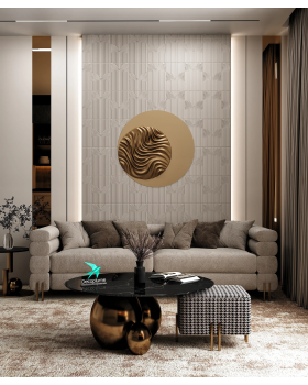 Декоративная панель Decoplume Wave Композитный полимер 300*100*10 мм-foto3