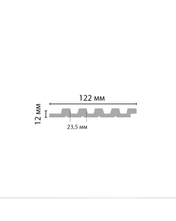 Декоративная панель Decomaster D317 2900*122*12 мм-foto2