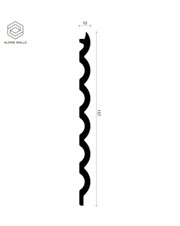 Стеновая панель Alpine Walls LineArt ECO9741W, ECO0974B Полистирол 2900*157*10 мм-foto5