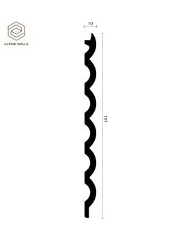 Стеновая панель Alpine Walls LineArt ECO9741W, ECO0974B Полистирол 2900*157*10 мм-foto6