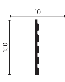 Декоративная панель Decor Dizayn 904 Полистирол 3000*150*10 мм-foto8