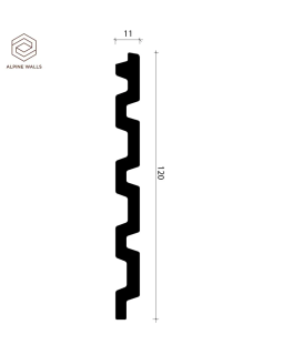 Стеновая панель Alpine Walls LineArt ECO6221 Полистирол 2900*120*11 мм-foto2