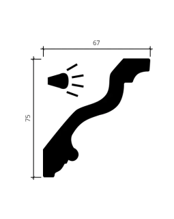 Карниз Европласт 1.50.216 Пенополиуретан 2000*75*67 мм-foto3