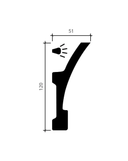 Карниз Европласт 1.50.621 Пенополиуретан 2000*120*51 мм-foto3