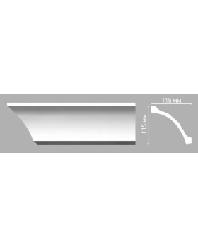 Плинтус потолочный гладкий Decomaster 96265/26 (115х115х2400мм)