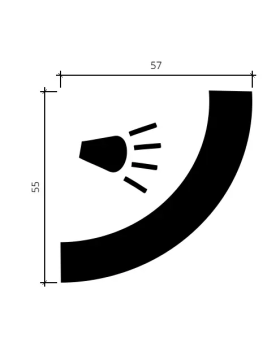 Карниз Европласт 1.50.225 Пенополиуретан 2000*54*58 мм-foto3