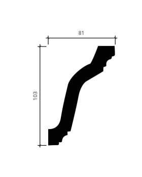 Карниз Европласт 1.50.279 Пенополиуретан 2000*103*80 мм-foto4