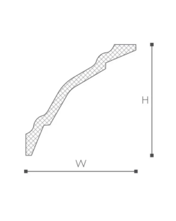 Карниз NMC Wallstyl WT24 150х105х2000 мм-foto3