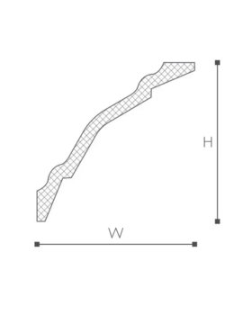 Карниз NMC Wallstyl WT24 150х105х2000 мм-foto3