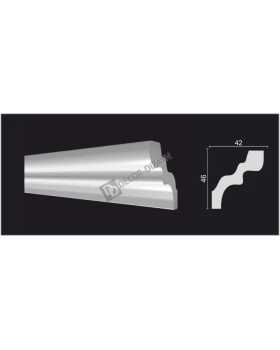 Карниз Decor Dizayn DD39 Полистирол 2000*46*22 мм