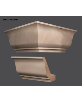 Карниз Haut Decor К001HD, К001HD-P/PB МДФ 2700*80*65-115 мм