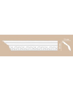 Потолочный плинтус с орнаментом Decomaster 95621 гибкий (84*70*2400)