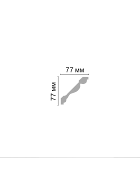 Плинтус потолочный Decomaster D154B (75*75*2000 мм)-foto2