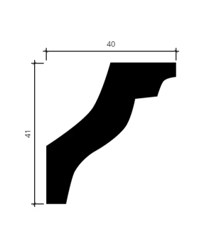 Карниз Европласт 1.50.150 Пенополиуретан 2000*41*40 мм-foto4