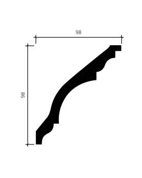 Карниз Европласт 1.50.139 Пенополиуретан 2000*100*99 мм-foto4
