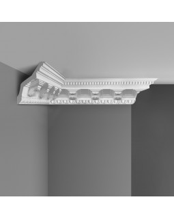 Потолочный плинтус с орнаментом Decomaster 95338 (94*94*2400)