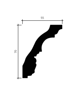 Карниз Европласт 1.50.251 Пенополиуретан 2000*70*55 мм-foto4