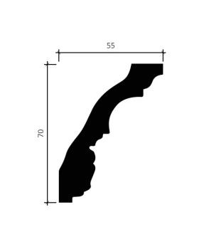 Карниз Европласт 1.50.251 Пенополиуретан 2000*70*55 мм-foto4