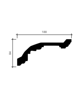 Карниз Европласт 1.50.109 гибкий Пенополиуретан 2000*78*190 мм-foto2