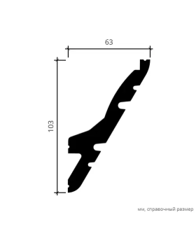 Карниз Европласт 6.50.714 Композит 2000*103*63 мм-foto6