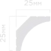 Карниз (галтель) Hiwood A35 Полистирол Под покраску