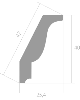 Карниз Ultrawood CR 0025 ЛДФ 2000-2440*40*25,4 мм-foto6