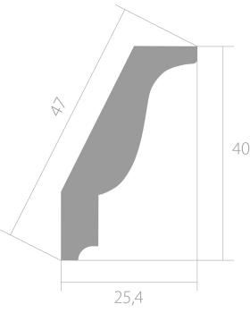 Карниз Ultrawood CR 0025 ЛДФ 2000-2440*40*25,4 мм-foto6