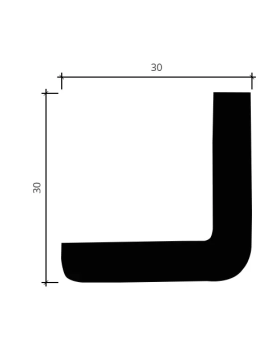 Карниз Европласт 1.50.156 гибкий Пенополиуретан 2000*30*30 мм-foto2
