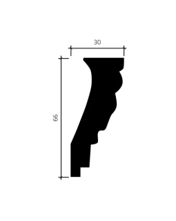Карниз Европласт гибкий 1.50.114 Пенополиуретан 2000*65*32 мм-foto2